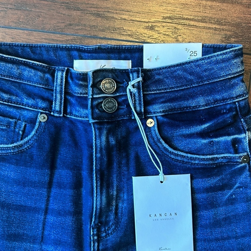 KanCan high rise straight leg jeans size 3/25 - Picture 2 of 4